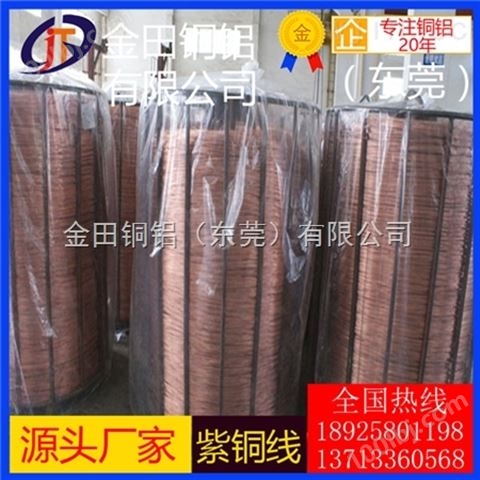 T2进口紫铜线 C5100磷铜线 C17200铍铜线材